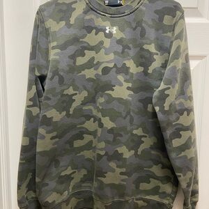 Under Armour Men's Camouflage Sweatshirt Size Medium Green